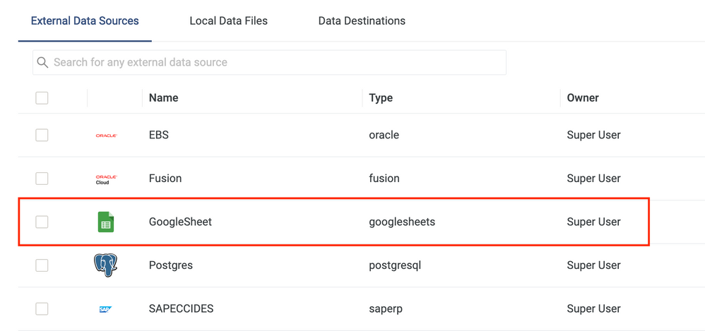Connect to the google sheet in the data tab.