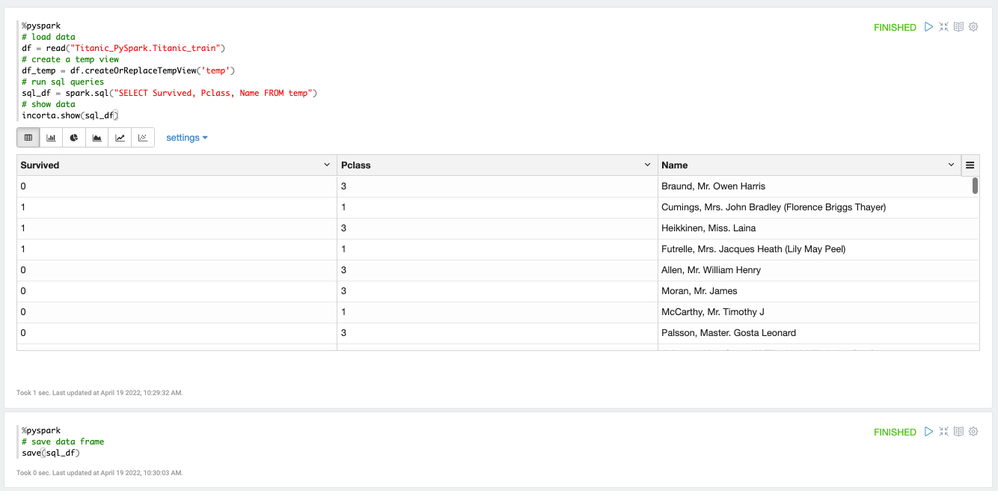 Run SQL Queries From PySpark And Incorta Notebook - Incorta Community